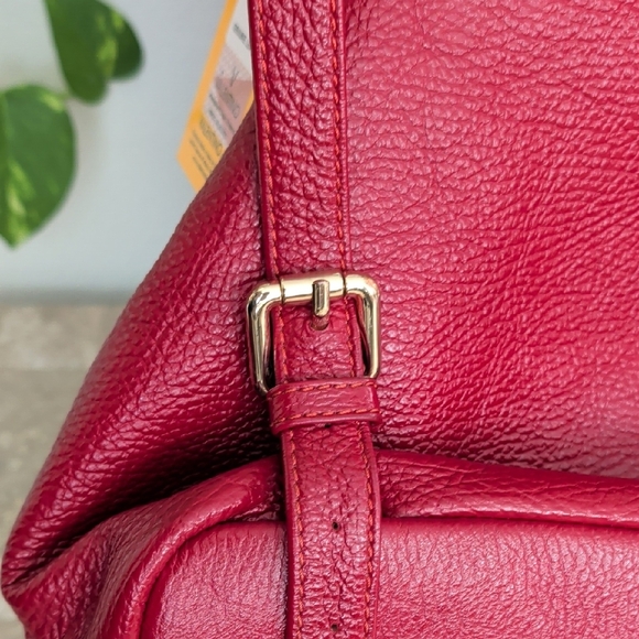 NWT Mario Valentino Red Studded Backpack - Picture 13 of 13